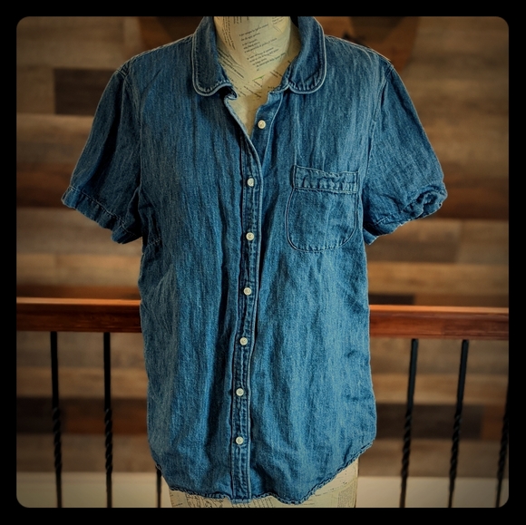 J. Crew Tops - J. Crew Chambray Button-up